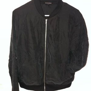 Black bomber jacket